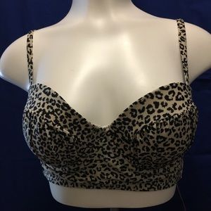 NWT XHILARATION PUSH-UP BIKINI TOP